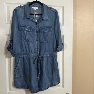 She + Sky Denim Blue Jumpsuit